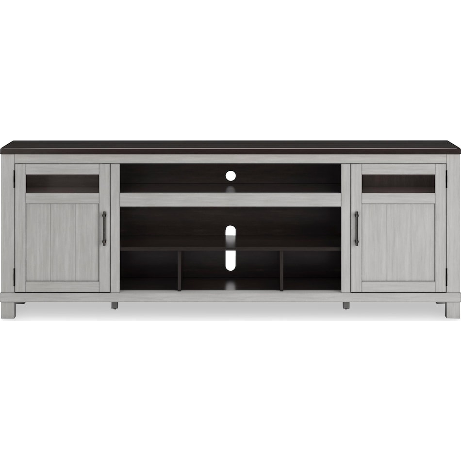 darborn occasional painted gray et entertainment console w   