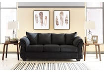 darcy living room black sofa   