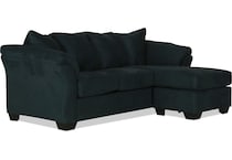 darcy living room dark blue st feo stationary fabric sofa   