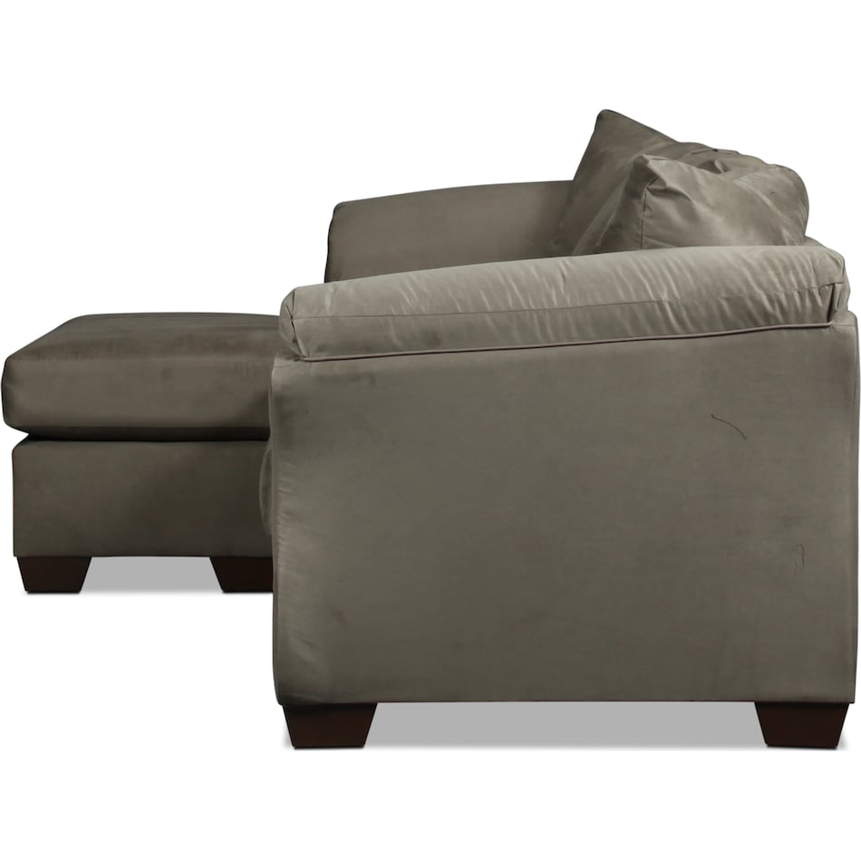 darcy living room gray sofa chaise   