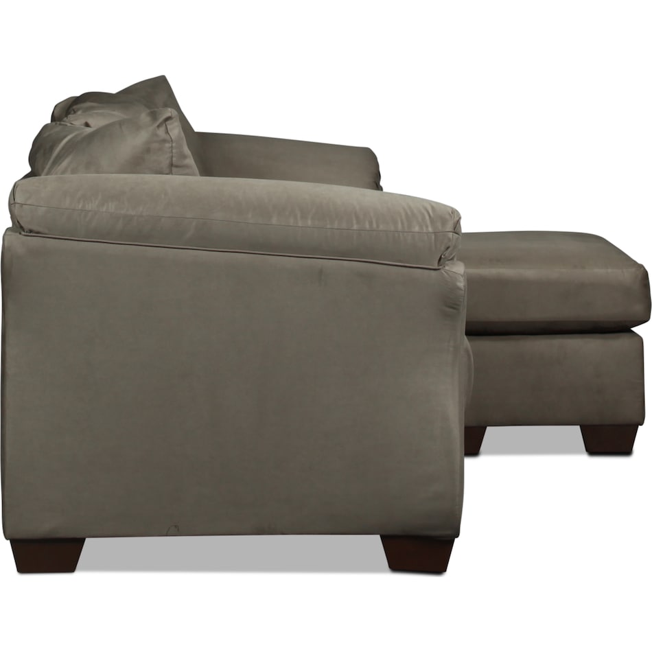 darcy living room gray sofa chaise   