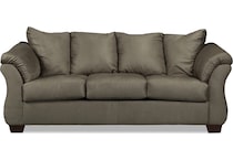 darcy living room gray sofa   