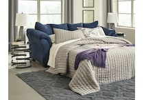 darcy blue full sleeper sofa   