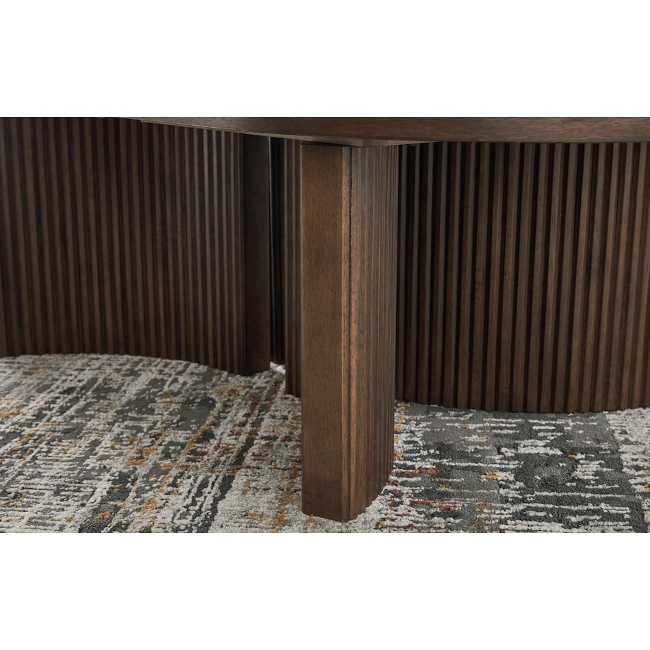 dark brown oc coffee table t   