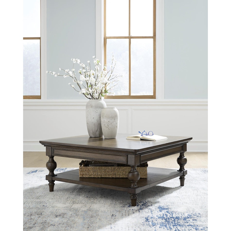 dark brown oc coffee table t   