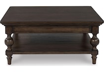 dark brown oc coffee table t   