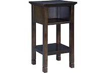 dark brown oc end chairside table a  