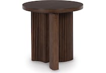 dark brown oc end chairside table t   