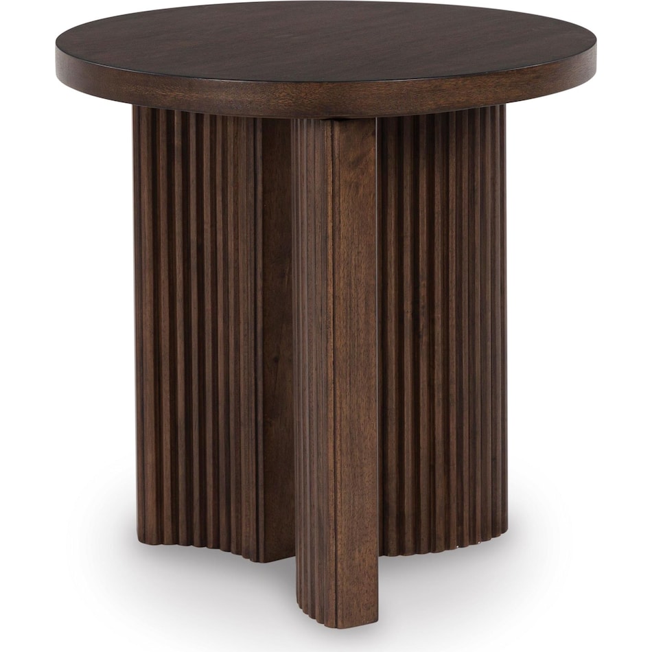 dark brown oc end chairside table t   