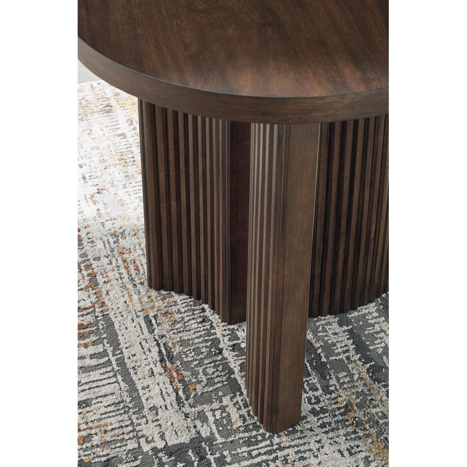 dark brown oc end chairside table t   