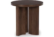 dark brown oc end chairside table t   