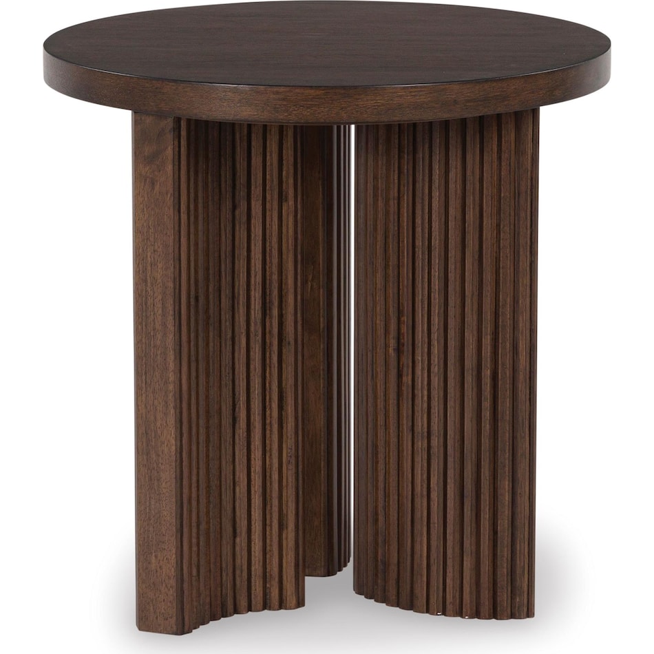 dark brown oc end chairside table t   