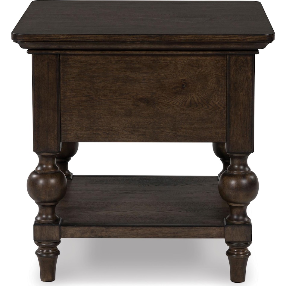 dark brown oc end chairside table t   