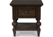 dark brown oc end chairside table t   