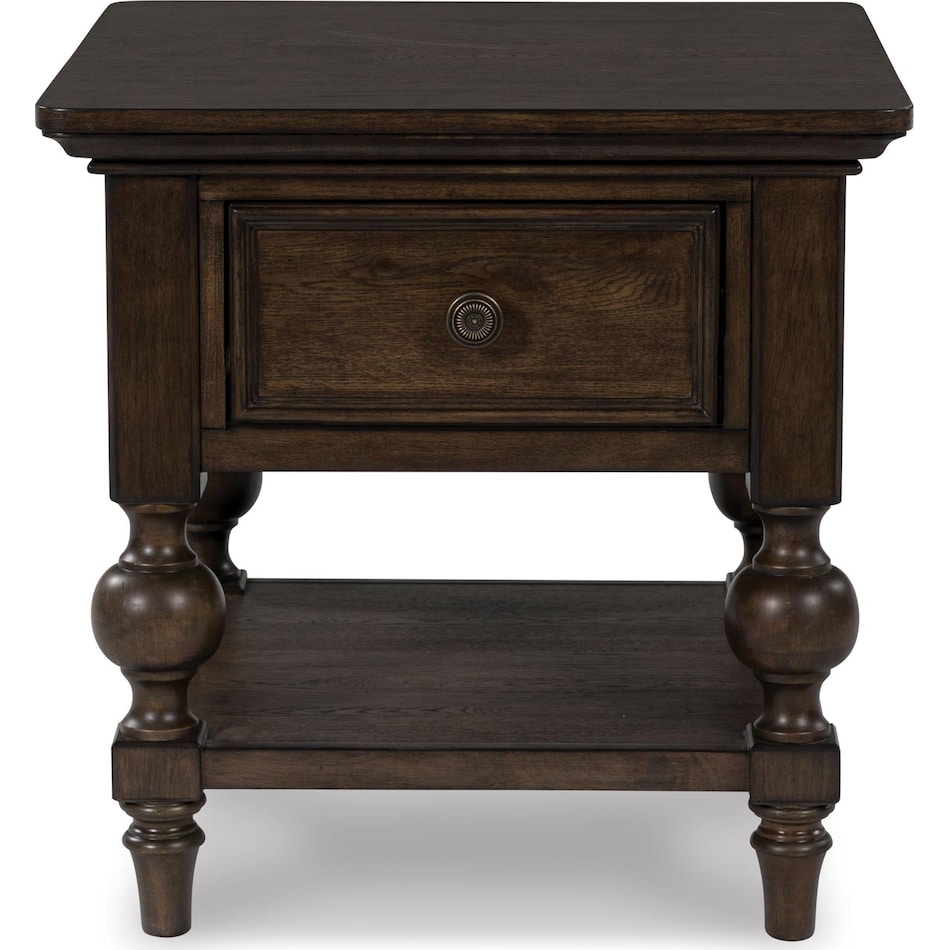 dark brown oc end chairside table t   