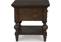 dark brown oc end chairside table t   