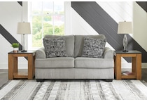 deakin living room gray st loveseat   