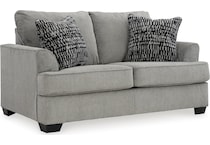 deakin living room gray st loveseat   