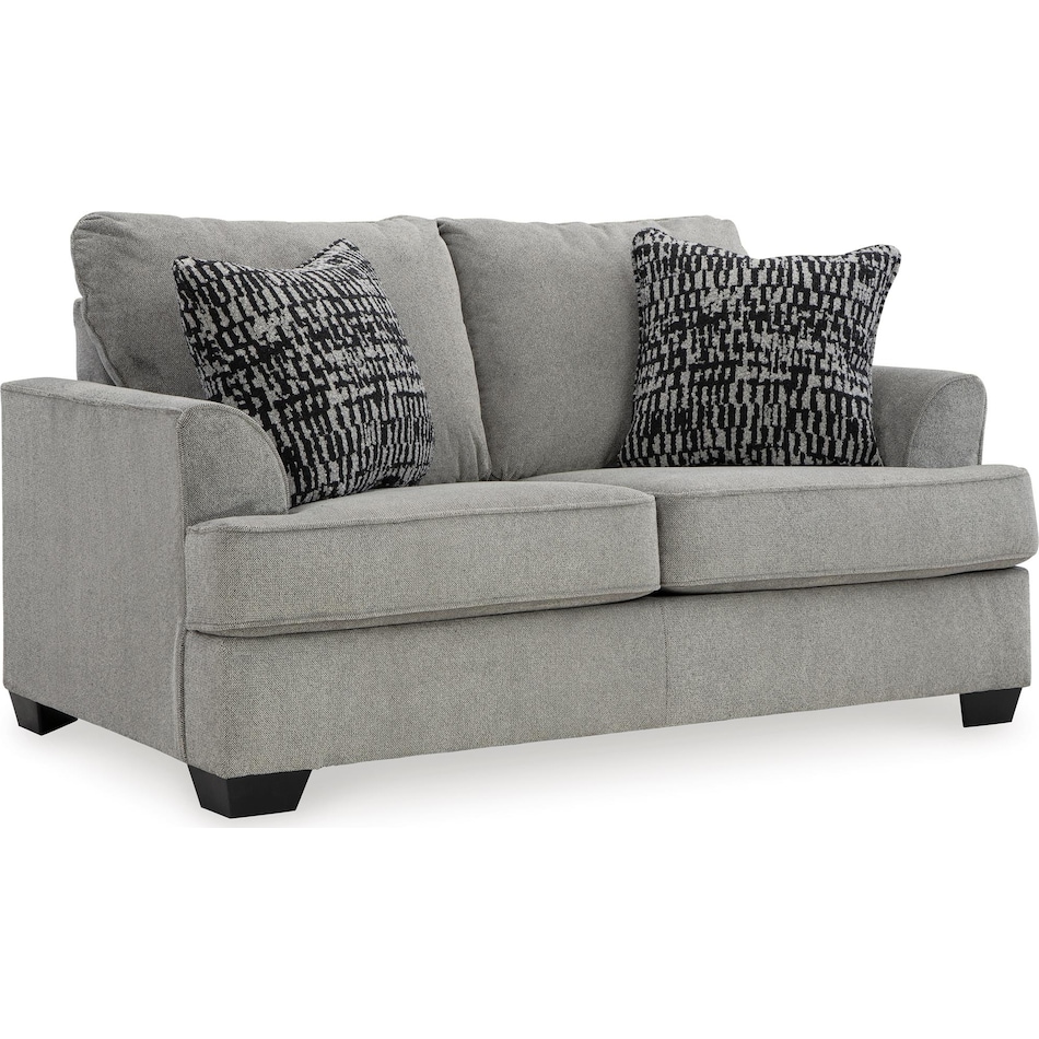 deakin living room gray st loveseat   