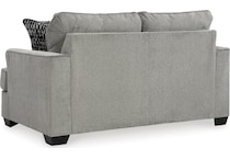 deakin living room gray st loveseat   