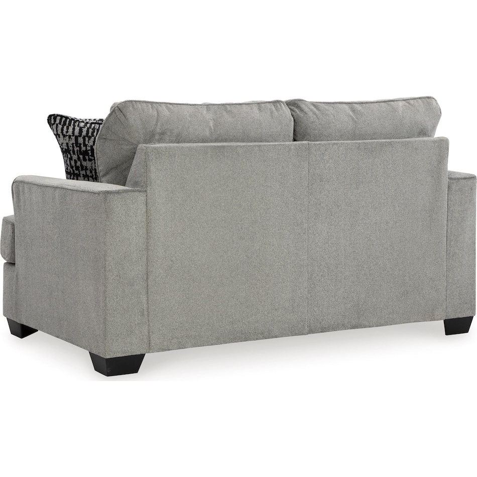 deakin living room gray st loveseat   