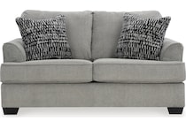 deakin living room gray st loveseat   