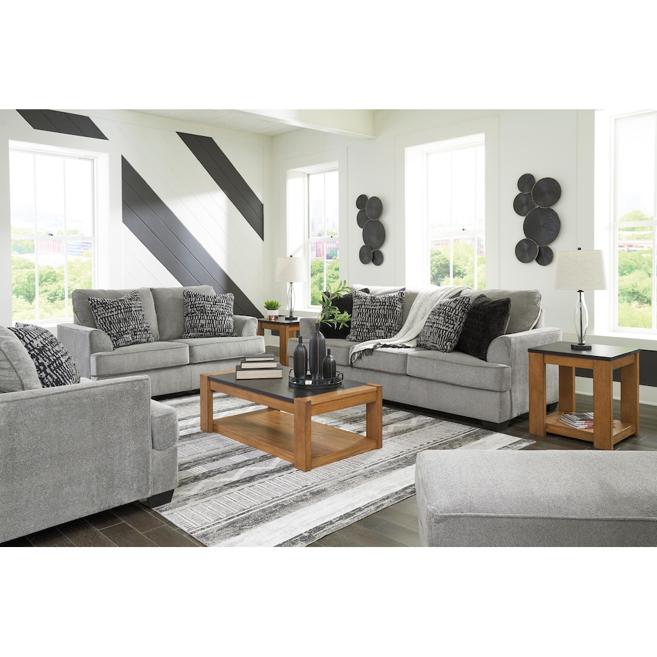 deakin living room gray st loveseat   