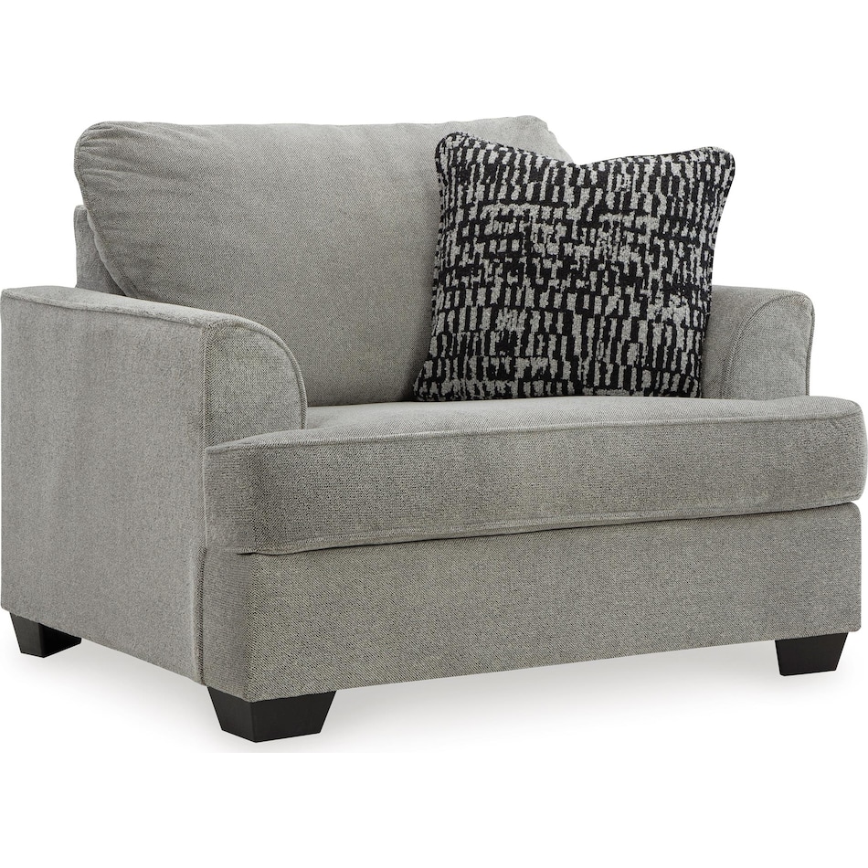 deakin living room gray st stationary fabric chair   