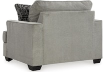 deakin living room gray st stationary fabric chair   