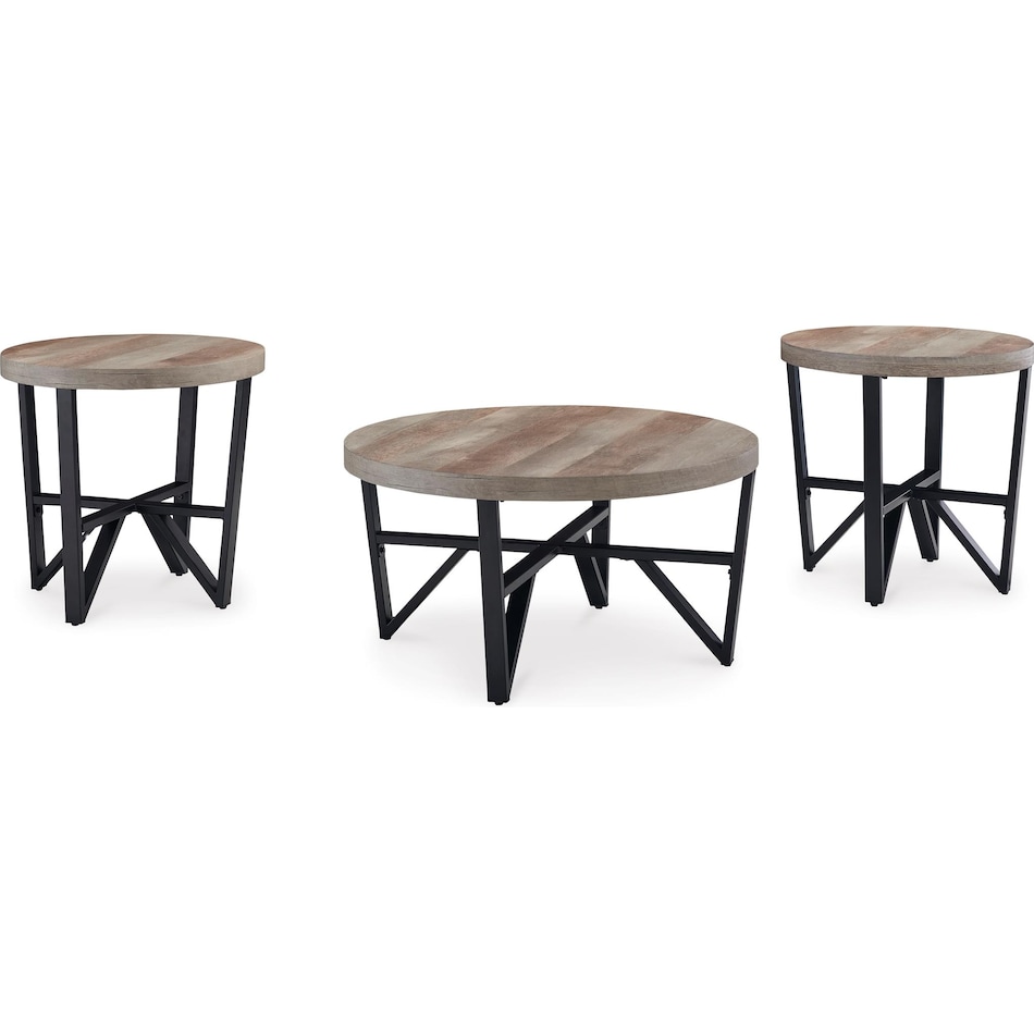 deanlee occasional grayish brown  black oc  pack of tables t   