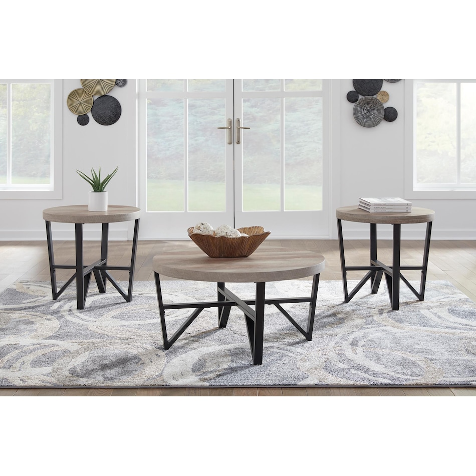 deanlee occasional grayish brown  black oc  pack of tables t   