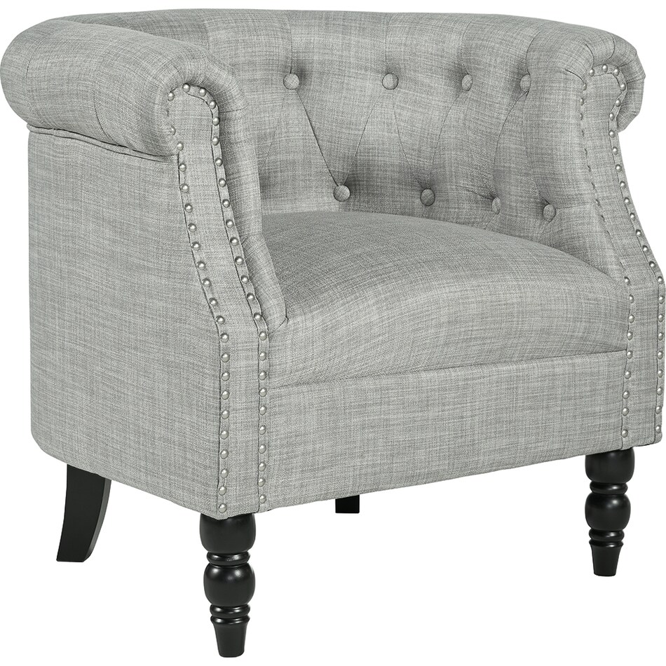 deaza gray accent chair a  