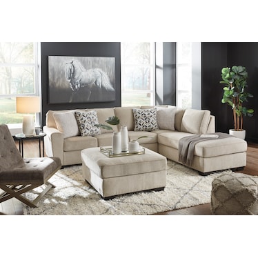 Decelle 2-Piece Sectional with Chaise - Right Facing