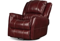 delia living room red mt leather recliner p   