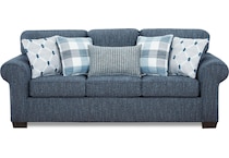 delphi living room blue st stationary fabric sofa   