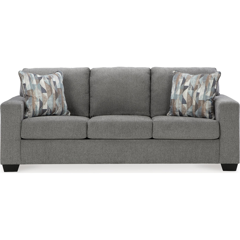 deltona living room graphite st stationary fabric sofa   