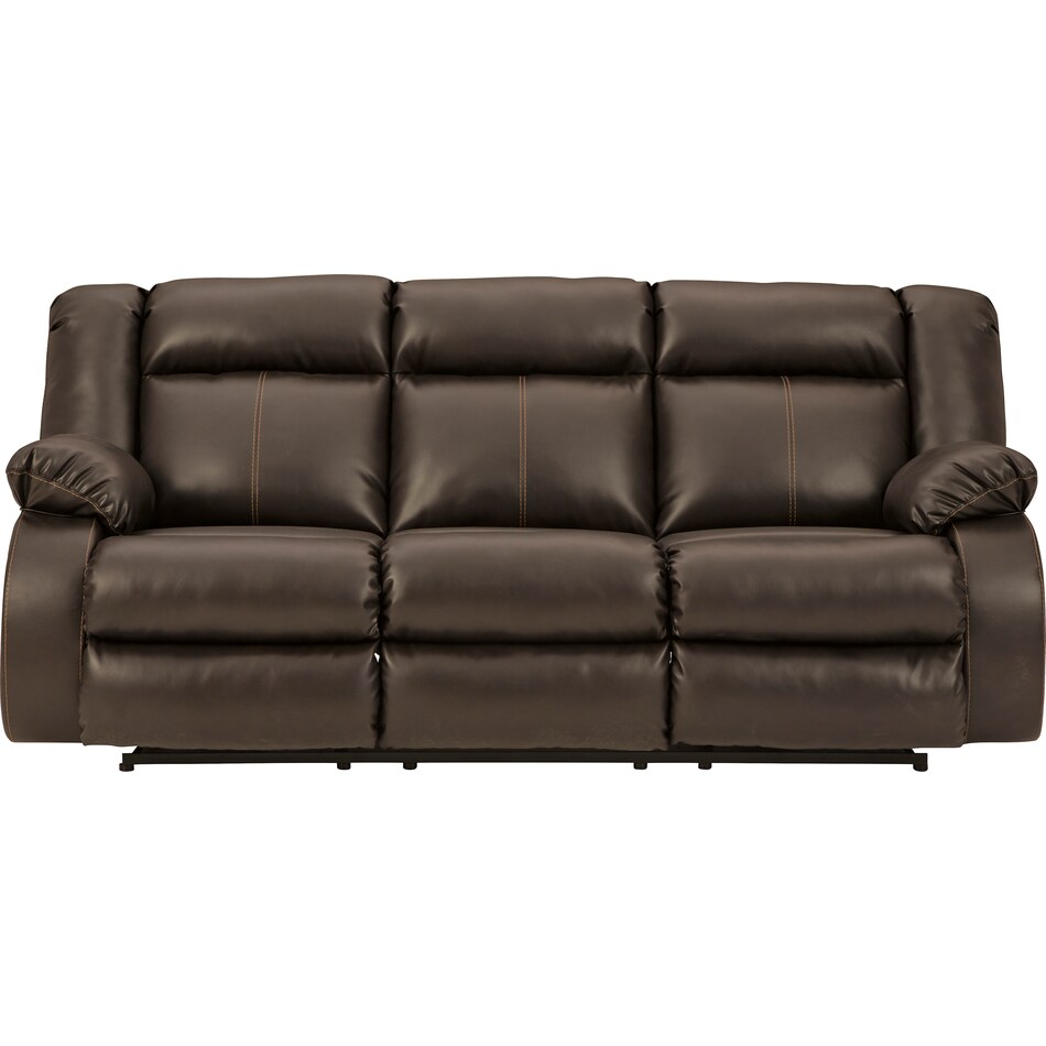 denoron brown power reclining sofa   