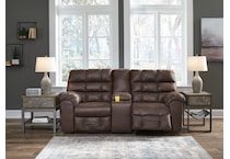 derwin living room dark brown   