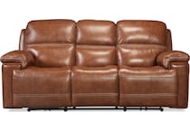 diego brown power reclining sofa   
