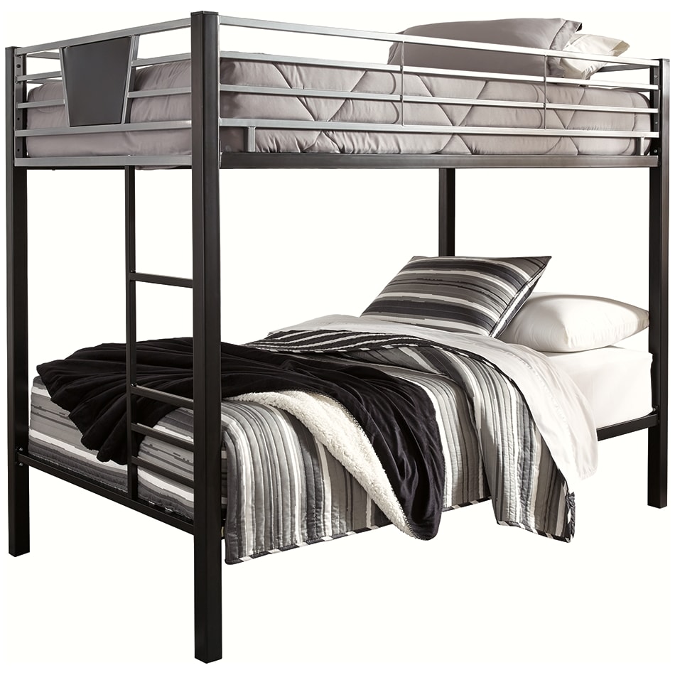 dinsmore youth bedroom black   gray twin twin bunk bed b   
