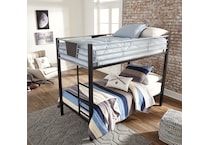 dinsmore youth bedroom black   gray twin twin bunk bed b   