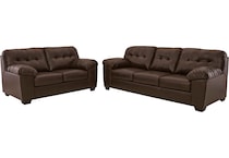 donlen brown sofa   