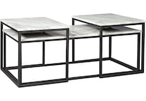 donnesta gray black  pack tables t   