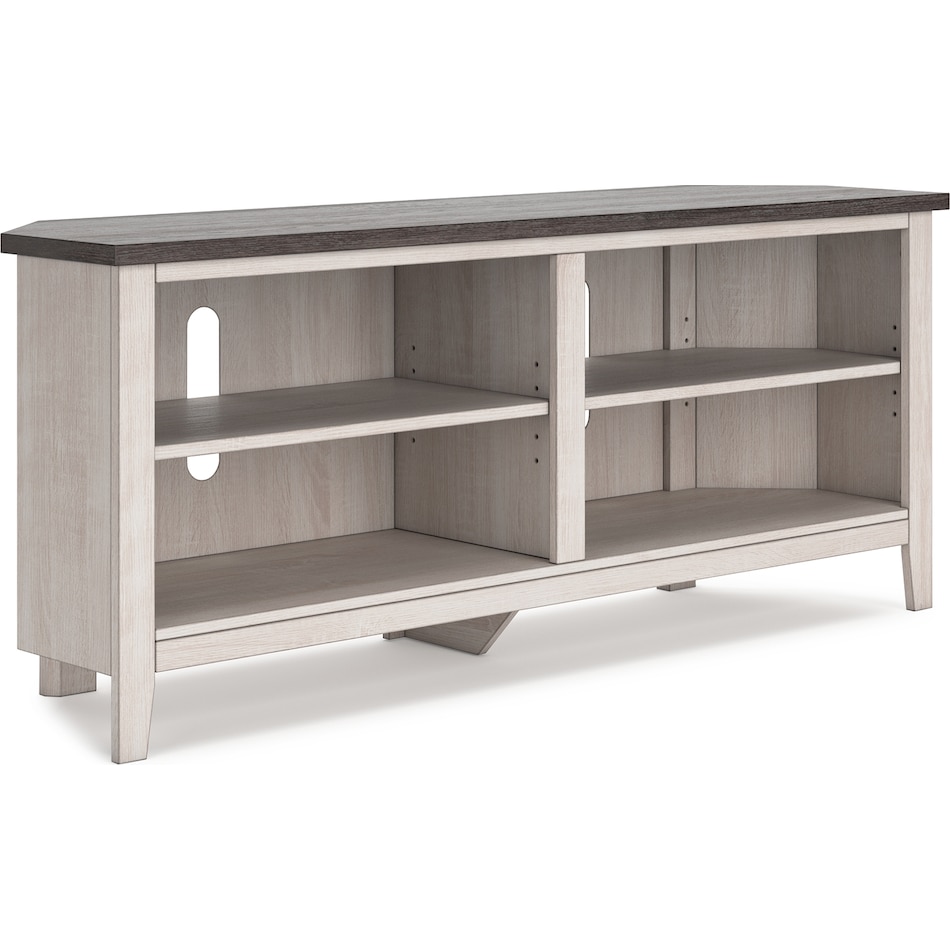 dorrinson two tone et entertainment console w   