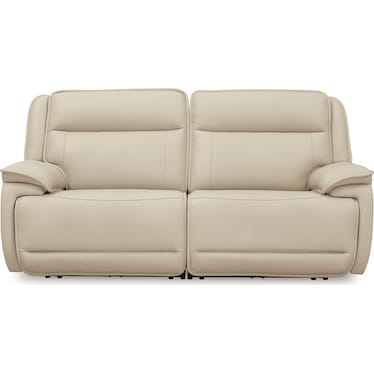 Double Deal 2-Piece Leather Power Reclining Loveseat