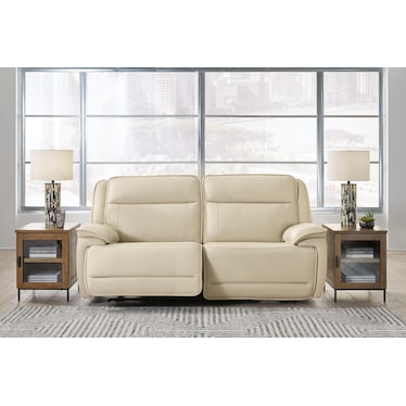 Double Deal 2-Piece Leather Power Reclining Loveseat