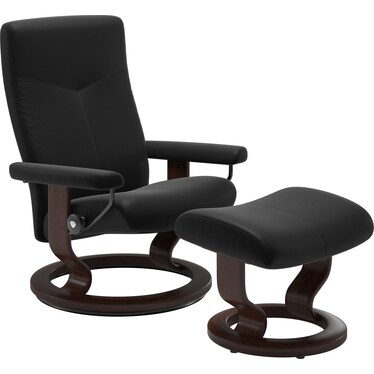 Dover Medium Classic Chair and Ottoman