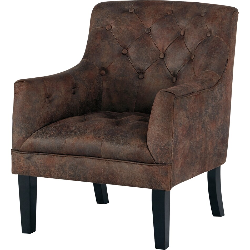 drakelle brown accent chair a  