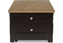 drazmine occasional two tone brown oc coffee table t   