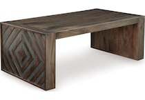 dreggan occasional brown oc coffee table t   